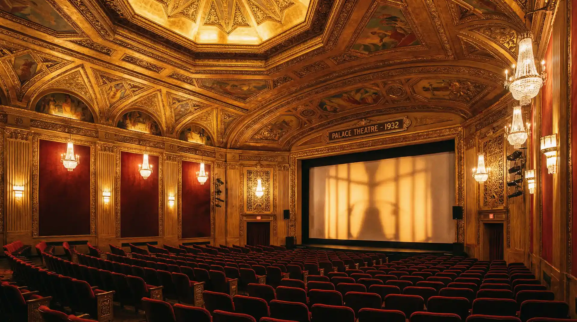 胶片时光机 APP下载页背景 - 复古放映机与胶片